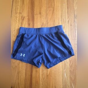 Under Armour Women's Navy and Black Athletic Shorts